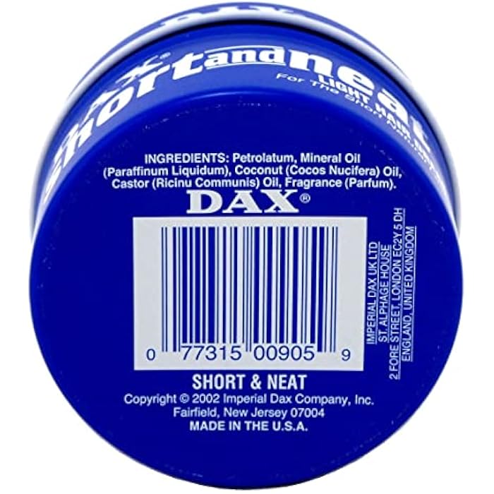 Dax Short & Neat Light Hair Dress 3.5oz3 - Image 2